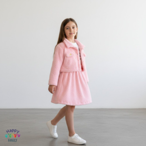 Girls set, dress with cardigan