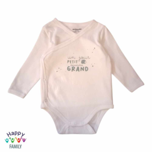 Vertbaudet 6 months white onesie