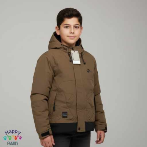 Boys winter jacket brown