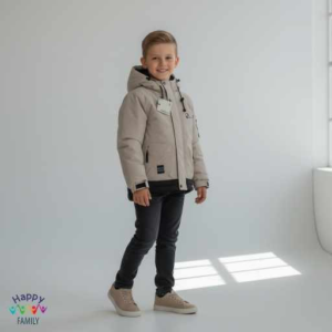 Boys winter jacket grey