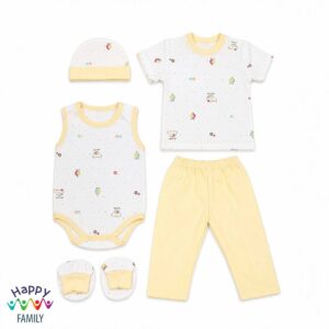 5 Pieces baby boy cotton set
