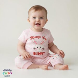 Baby girl cotton pajamas