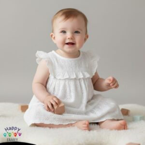 White Target baby dress